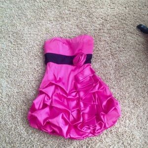 Hot pink dress